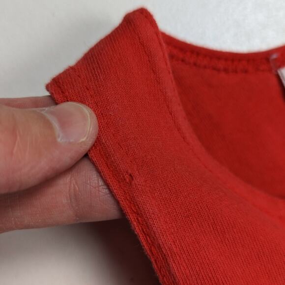 Vintage Hartstrings Romper Girls Size 18-24m Red Shortalls - Picture 4 of 5